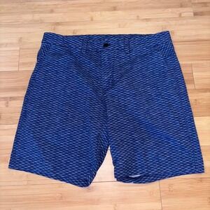 LULULEMON Blue & White 9" Golf Chino Everyday Shorts Men's Size 36  floral